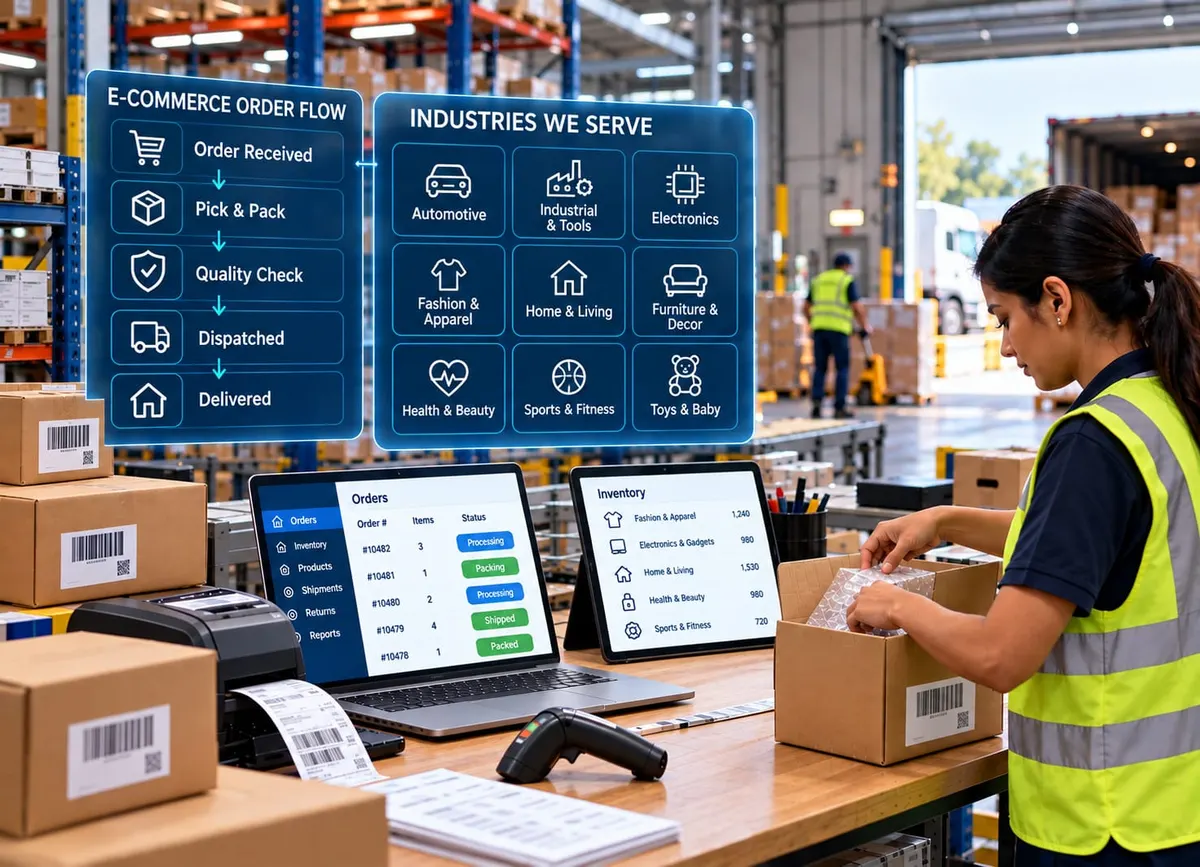 API integration for e-commerce FTWZ logistics